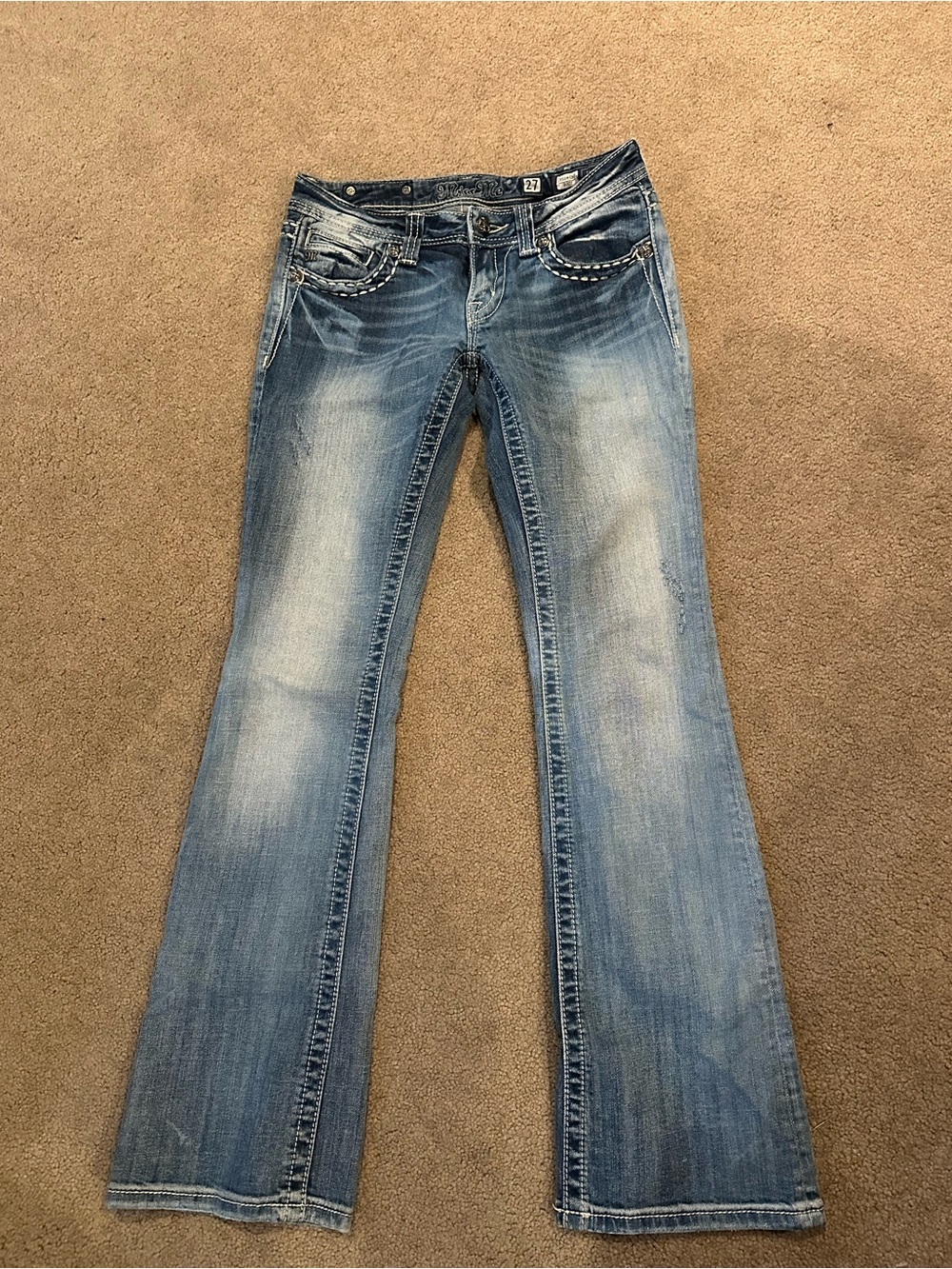 Miss Me Light Blue Boot Cut Jeans